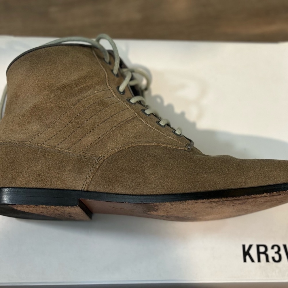 KR3W Madison boots in Grey Oiled Suede w/ box - Picture 5 of 6
